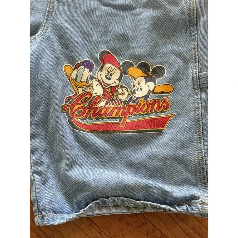 1990s Mickey Unlimited by Jerry Leigh Disney Vintage Overall Shortall Sz M
